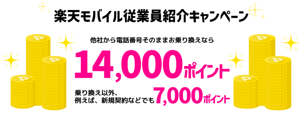 楽天モバイル従業員紹介キャンペーン