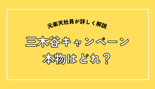 三木谷キャンペーンは本物？偽リンク・なりすましの見分け方｜元社員11年が解説